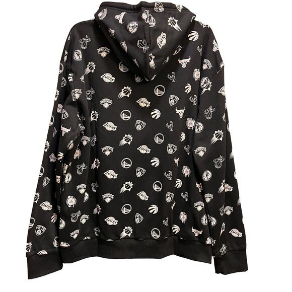 NBA Basketball Team Logo Hoodie Black Sweatshirt - Picture 2 of 8